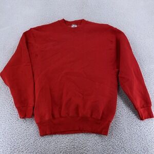 Vintage Fruit of the Loom Heavy Cotton Sweatshirt Mens Medium Blank Crewneck 90s